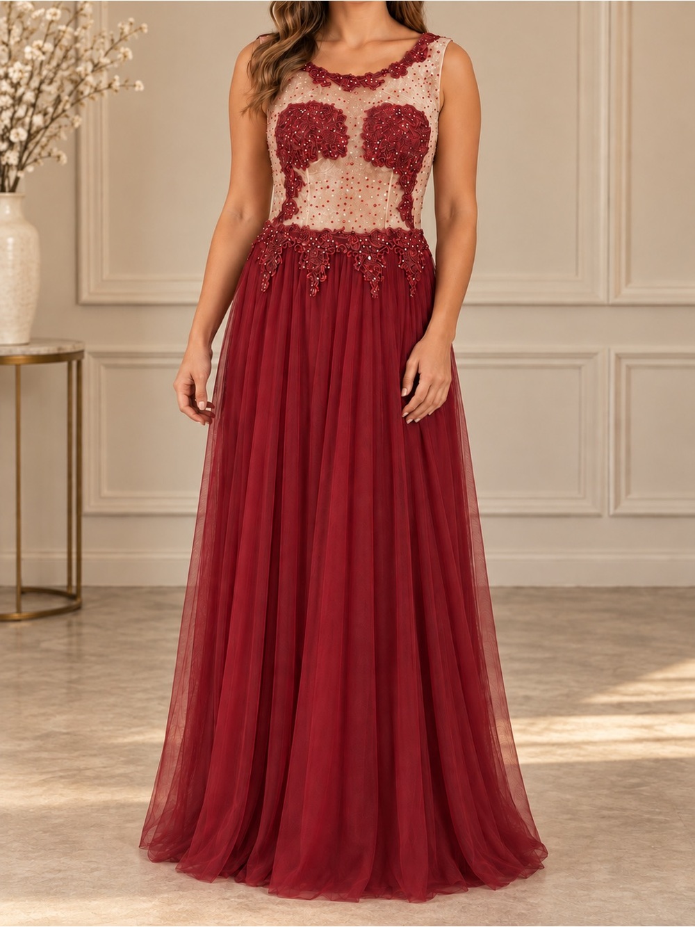 NWT Burgundy Whimsigoth Homecoming Gown Size 10